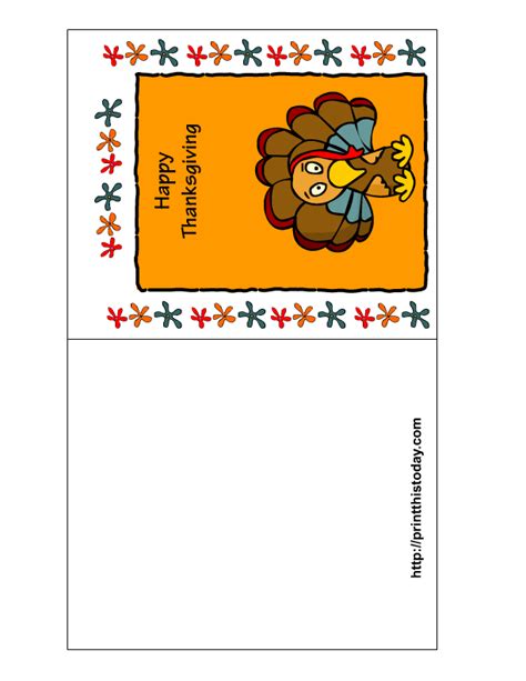 Printable Thanksgiving Card