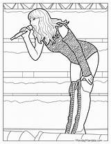 40 Taylor Swift Coloring Pages Free PDF Printables sketch template