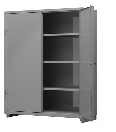 STRONG HOLD Heavy Duty Storage Cabinet, Grey, 75 in H X 60 in W X 24 in D, Assembled - 276ZJ7|56 ...