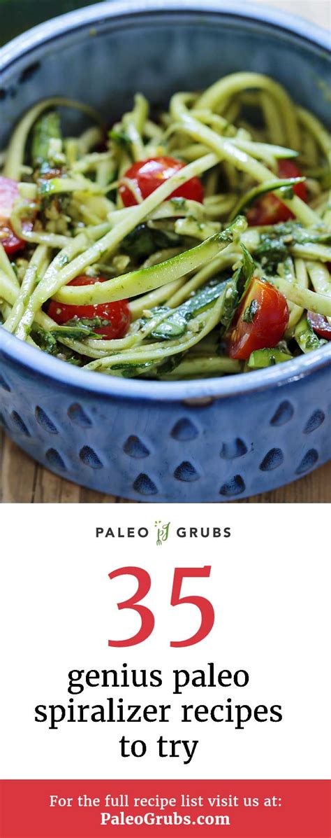 35 Genius Paleo Spiralizer Recipes to Try - Paleo Grubs