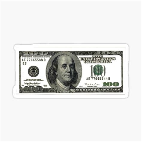 Hundred Dollar Bill Stickers | Redbubble