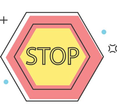 Stop Sign The Hand Stops Line Red Restriction Vector, Line, Red, Restriction PNG and Vector with ...