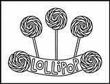 Lollipop Coloring Pages sketch template