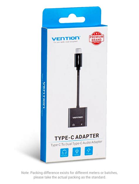 Vention USB-C to USB-C Headphone Adapter - Quick Charge & High-Fidelity Audio