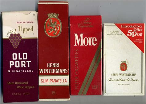 Cigar and Cigarette packets. c 1970 | Old Port 5 Cigarillos,… | Flickr