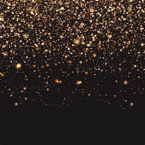 Gold Golden Sparkly Bling Dark Background Vinyl cloth High quality Computer printed wall ...