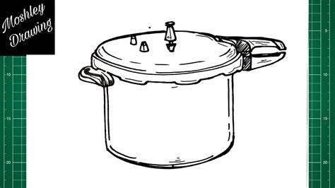 How to Draw a Pressure Cooker - YouTube