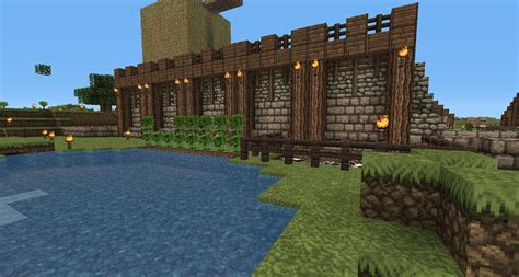 Simple Minecraft Village Wall Designs - bmp-earwax