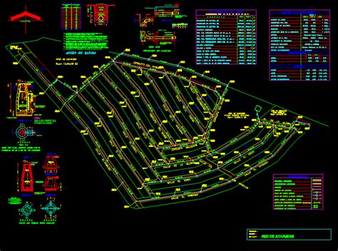 Sewer Plan - Atarjeas In AutoCAD | CAD library