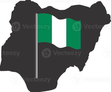 Nigeria flag pin map location 23529908 PNG