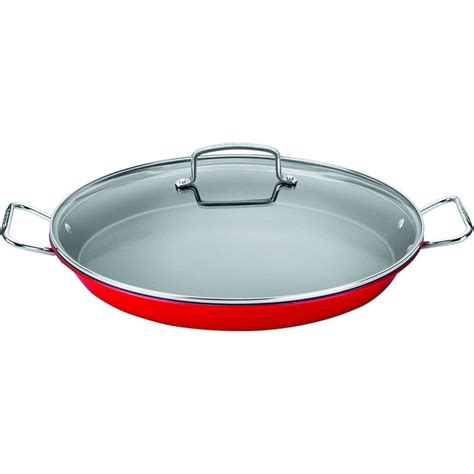 Cuisinart ASP-38CR 15-Inch Paella Pan With Lid, Red | Paella pan ...