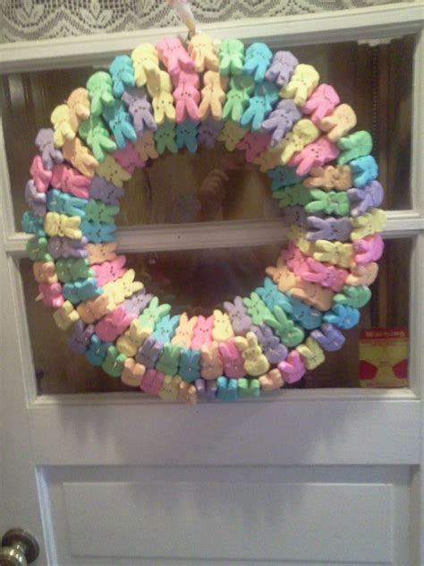 Easter Peeps Wreath, Styrofoam Wreath Form, 144Peeps, Toothpicks ...