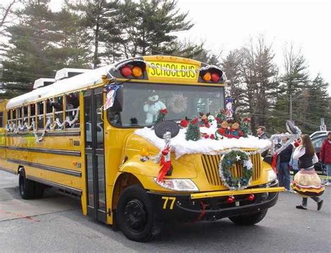 Christmas Parade School Bus