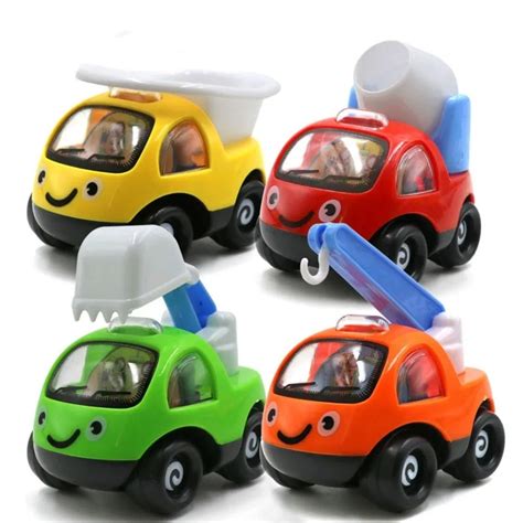 New Plastic Cute Engineering Cars Shaped Toy Model Hobby Toys Car Kids Gifts Boys Girl Toddler ...