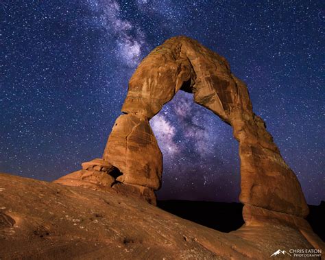 The Milky Way Through Delicate Arch | Arches National Park, Utah ...