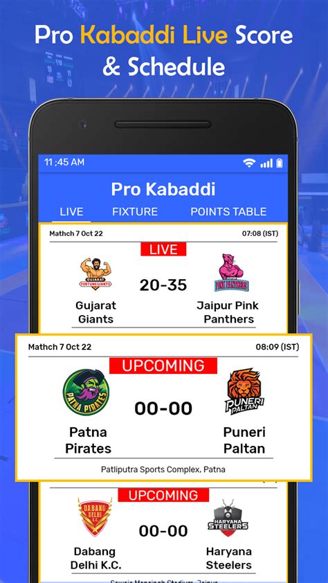 Pro Kabaddi live score 2022 for Android - Download