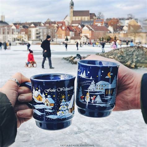 Mulled wine gluwine in Christmas cups in Böblingen near Stuttgart, Germany (scheduled via http ...