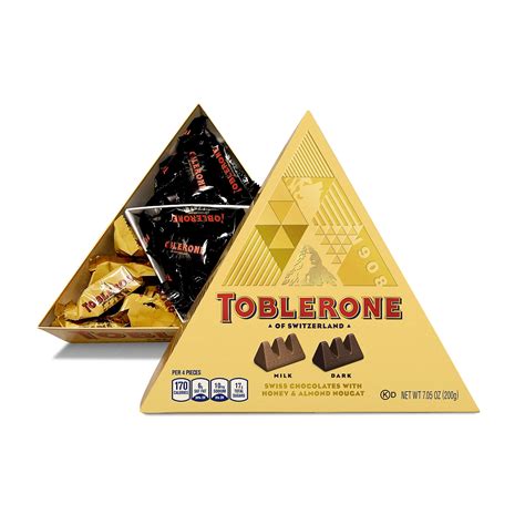 Buy Toblerone Tiny Swiss Chocolate Gift Set, Dark Chocolate, Milk Chocolate Candy Bars with ...