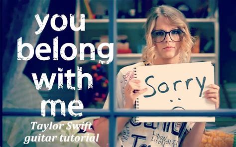 【Taylor Swift】You belong with me----吉他教程（AyLing）_哔哩哔哩 (゜-゜)つロ 干杯~-bilibili