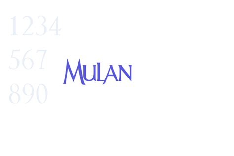 Mulan - Font Free Download