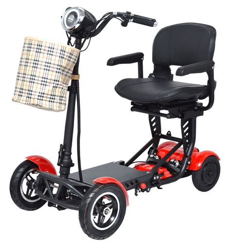 Lightweight Foldable Mobility Scooter Mobile Wheelchair Portable Folding Electric Power Scooter ...