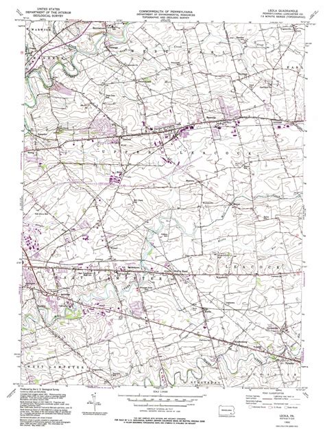 Leola topographic map, PA - USGS Topo Quad 40076a2