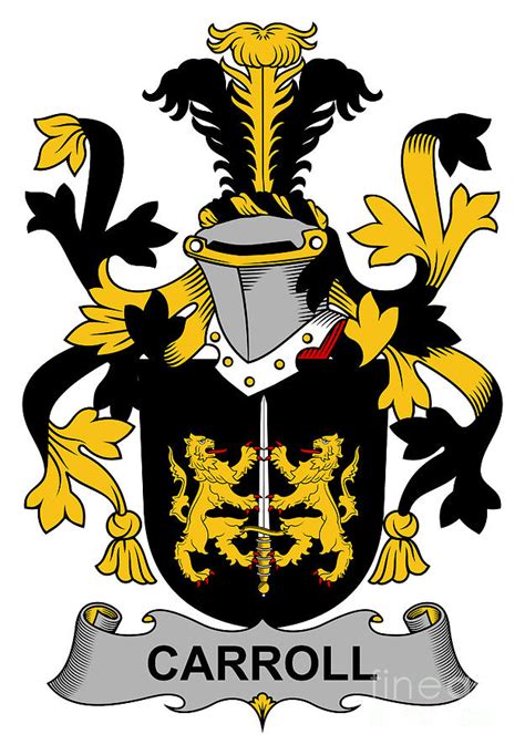 Carroll Coat Of Arms Irish Digital Art by Heraldry