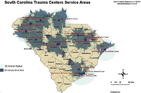 Level 1 Trauma Center Map - Maps Model Online