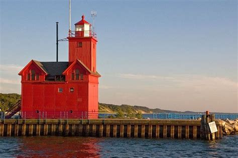 Holland Harbor Lighthouse, Michigan | Great Lakes Love | Pinterest