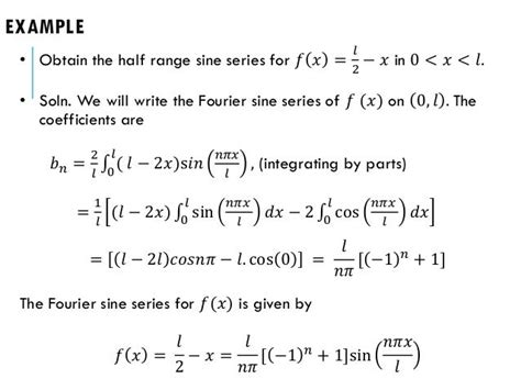 Half Range Fourier Series Formula - Oldmymages