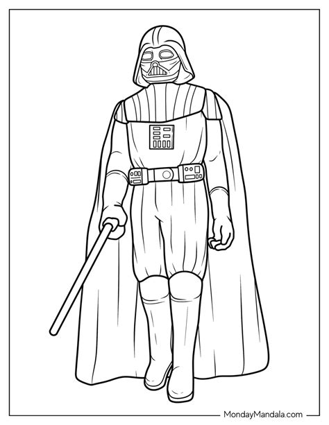 20 Darth Vader Coloring Pages (Free PDF Printables)