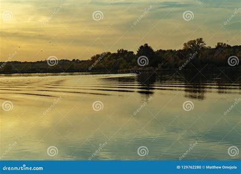 Fall Colors in a Park with Reflections in the Lake in Omaha Nebraska ...