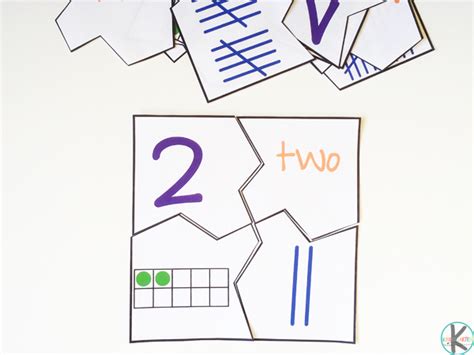 FREE Printable Number Puzzles for Kindergarten