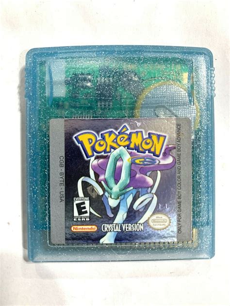 AUTHENTIC! Pokemon Crystal Version Gameboy Color + New Save Battery ...