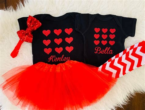 Girls Valentine's Day Outfit Black Girls Valentines - Etsy