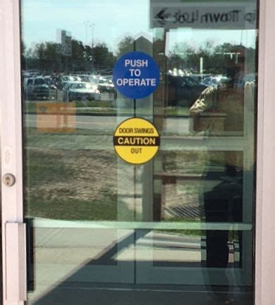 I Dig Hardware » Signage for Low Energy Automatic Doors