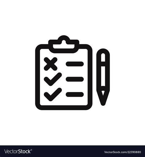 Test icon Royalty Free Vector Image - VectorStock