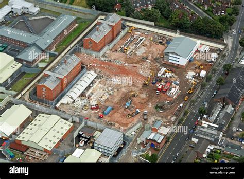 aerial view of new prison construction at HMP Nottingham Stock Photo - Alamy