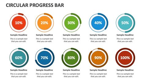 Circular Progress Bar PowerPoint and Google Slides Template - PPT Slides