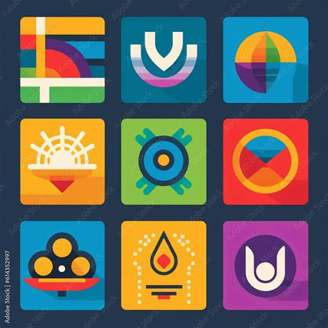 a set of LGBTQ+ pride-themed icons and symbols representing love ...