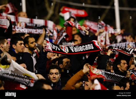 Madrid, Spain. 03rd Mar, 2016. Rayo Vallecano Fans. La Liga match ...