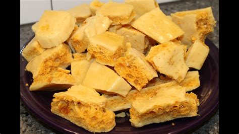 Making Sponge Toffee (Crunchie Bar) – Canadian Living Recipe - YouTube