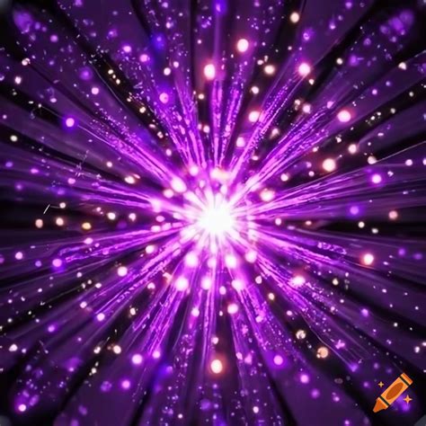 Purple sparkling lights on white background on Craiyon