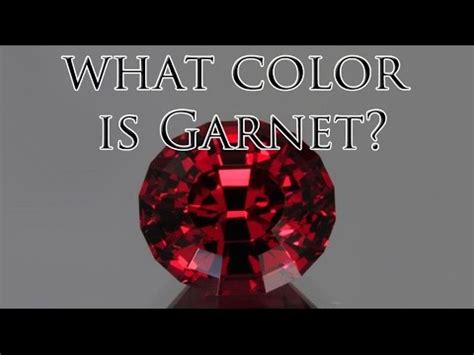 What Color Is Garnet? - YouTube