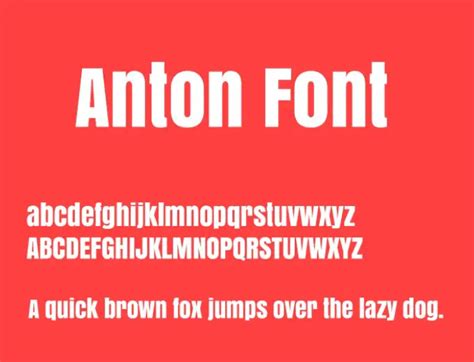 Anton Font Free Download