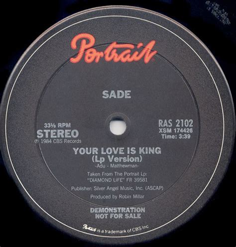 Sade | Your Love Is King - Big Love Vinyl