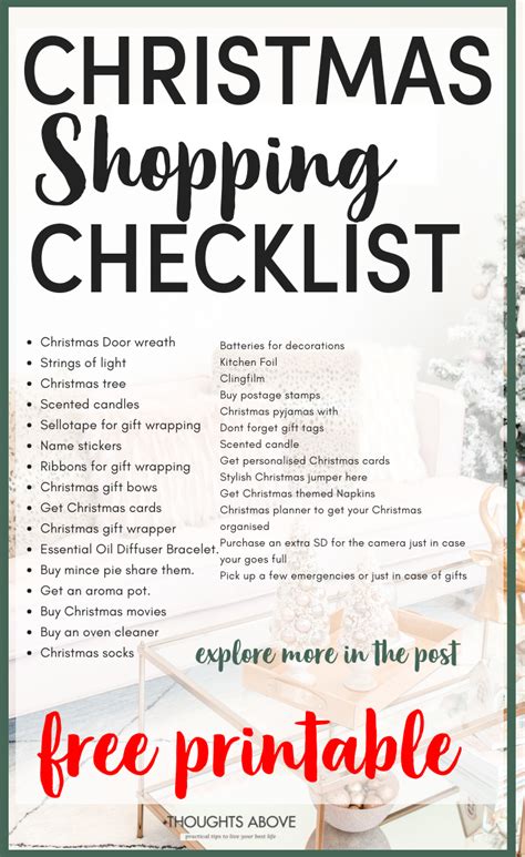 Christmas shopping list 2019 version. | Christmas shopping list ...