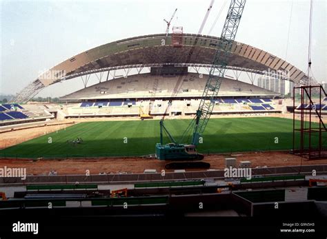 Construction work inside the gwangju world cup stadium hi-res stock ...