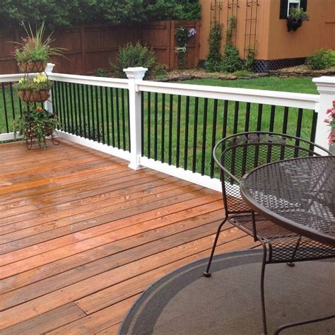 Weatherables Vilano 3 ft. H x 8 ft. W Vinyl White Railing Kit-WWR ...