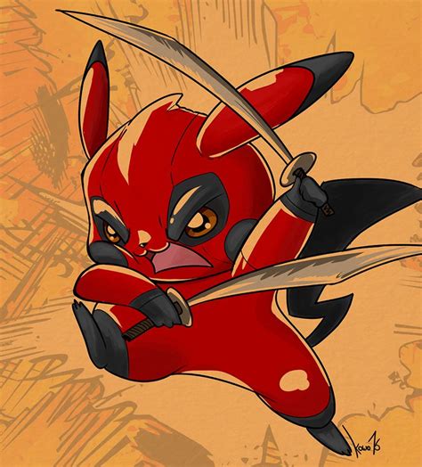 Deadchu - Deadpool Pikachu artwork | Pikachu art, Deadpool pikachu, Cute deadpool